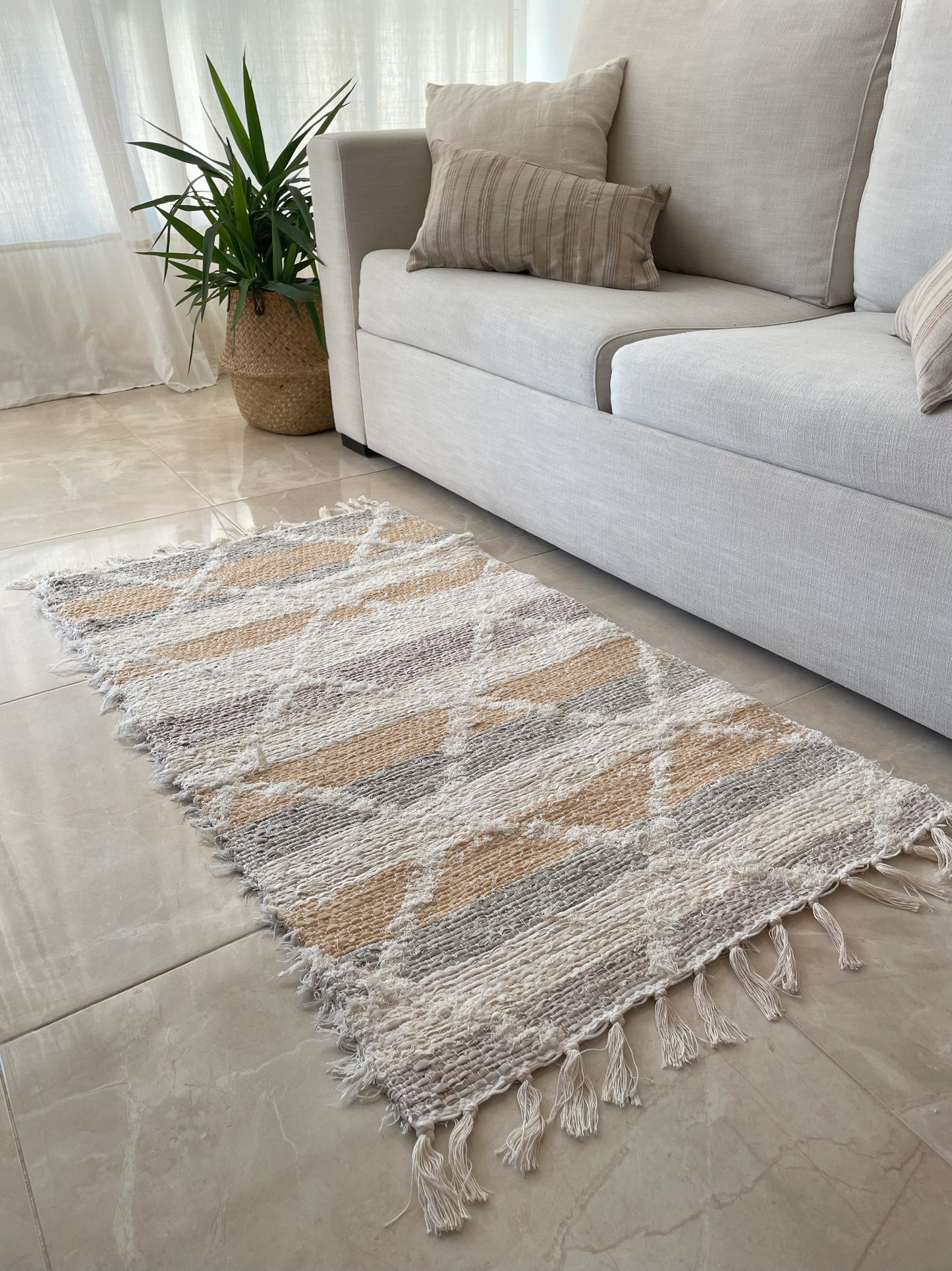 Alfombra  Felicia  Reversible Moka & Gris